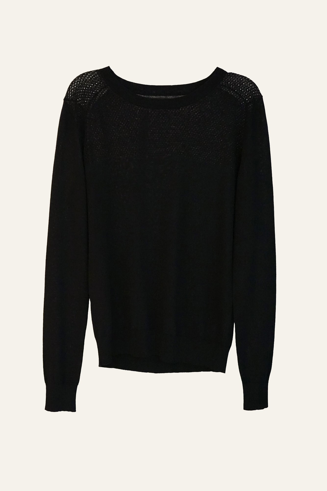 Openwork Sweater - Black