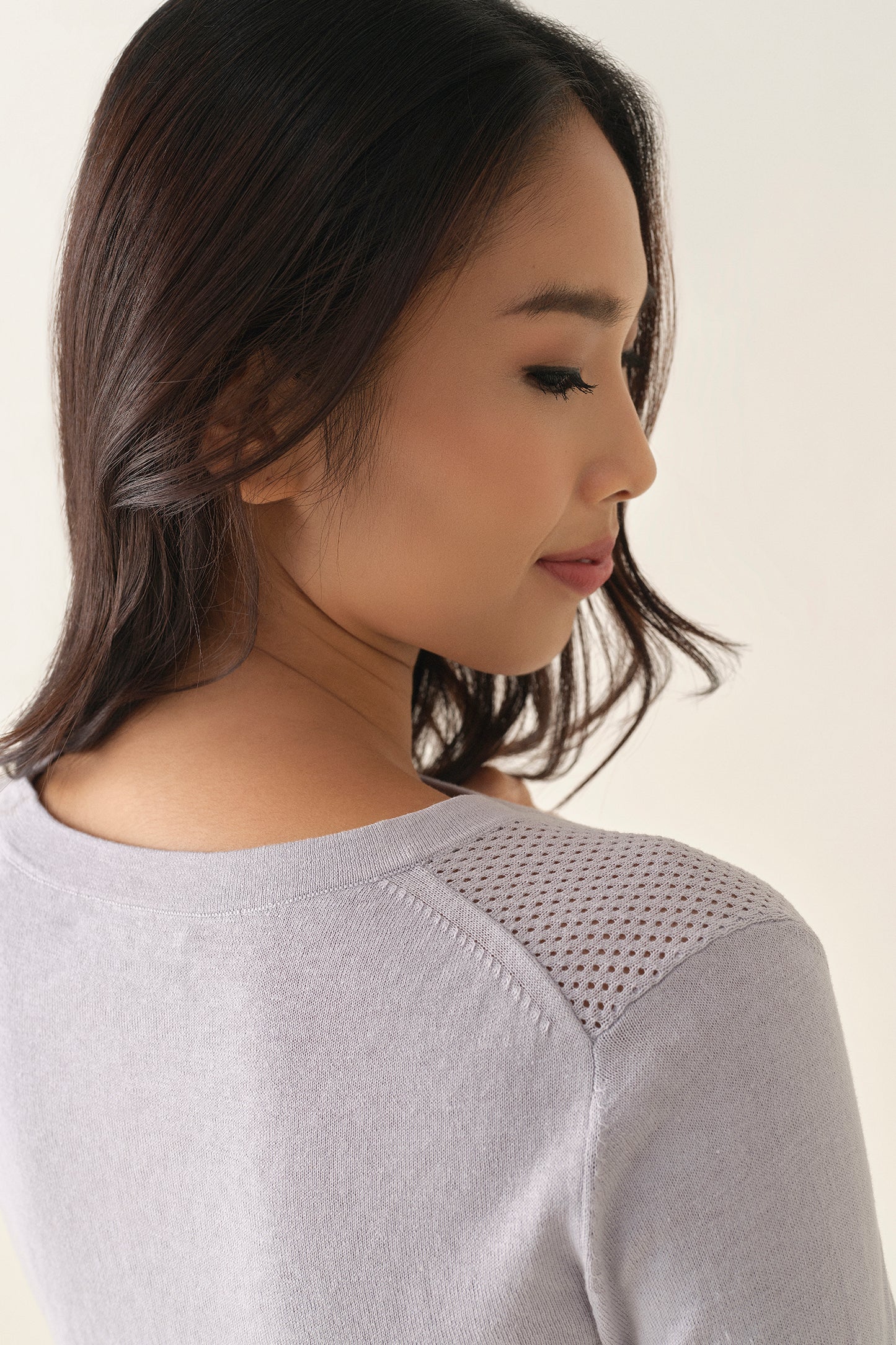 Openwork Sweater - Grey Pearl